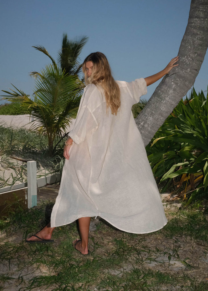 TULUM MAXI COVER UP - NATURAL