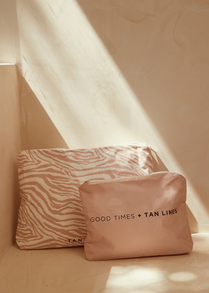 BIKINI BAG - TAN + LINES by Sivan Ayla